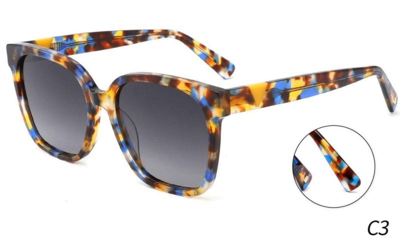 Men′ S Retro Acetate Sunglasses with Tac Polarized Lens