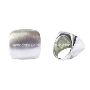 Polishing Silver Wedding Finger Ring for Women Gifts