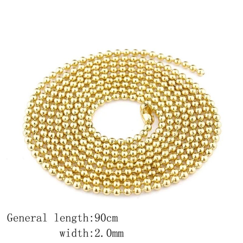 High Quality 18K Gold Plating Ball Chain