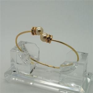 2015 Newest Pearl Gold Plated Bangle (B130010)