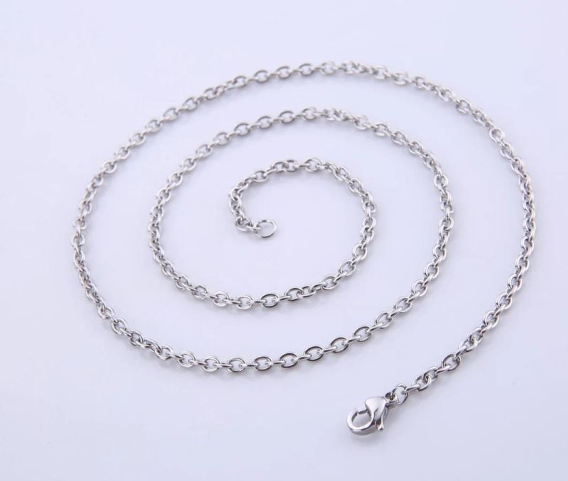 Classic Cross Cable Chain Stainless Steel Jewelry Necklace Bracelet for Fashion Collection Design