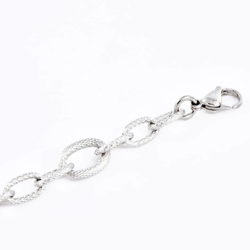 Jewellery Manufacturer Hip Hop Stainless Steel Titanium Steel Bold Link Chain Silver Bracelet Jewelry for Boy Men′s