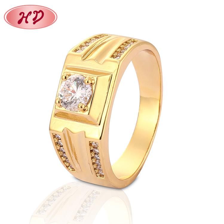 Fashion 18K 14K Gold Plated Wedding Engagement Jewelry Stainless Steel Silver Finger Man Rings Design