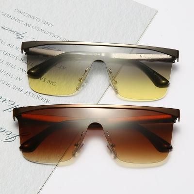 Fashion Cool Men Driving Glasses Goggle Summer Style Gradient Brown Sunglasses Vintage Pilot Sun Glasses