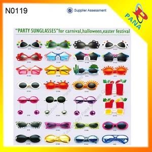 2014 Funny Design Novelty Crazy Party Sunglasses FDA CE OEM