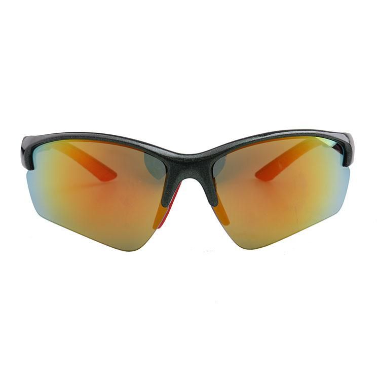 2019 Half Frame Sports Sunglasses with Rubber