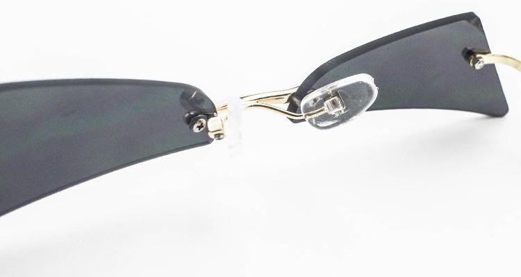 Funny Custom Logo Stock Frameless Women Sunglasses