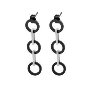 Geometry Chain Gold-Plated Stainless Steel Earrings Stud