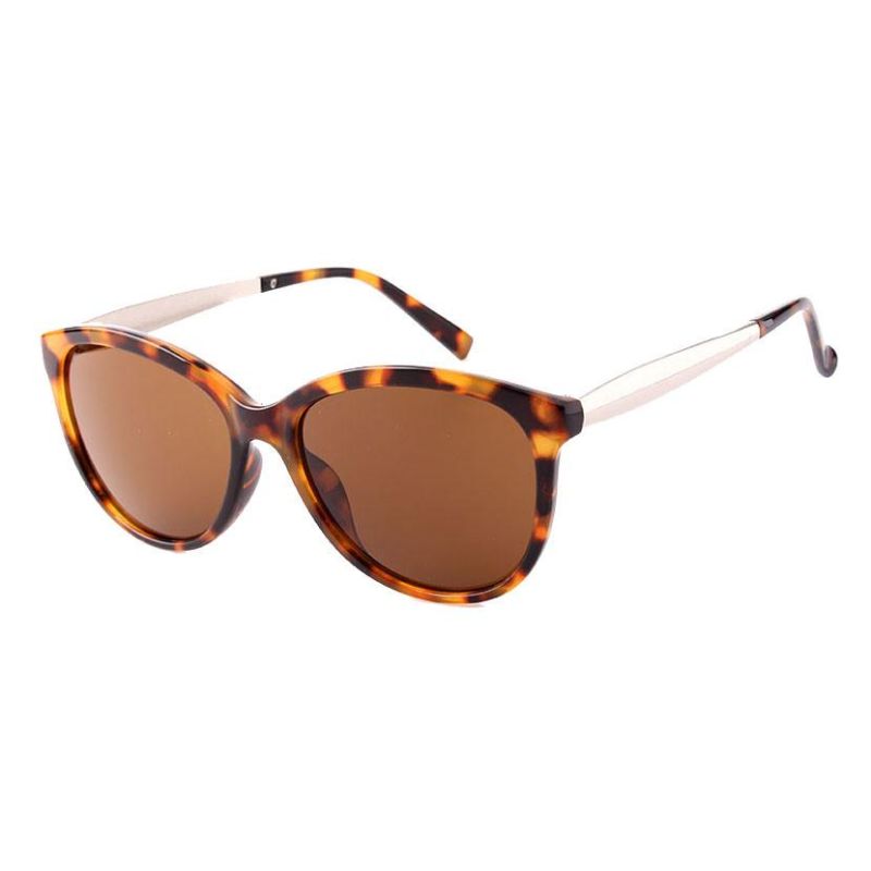 2018 Very Simple Women Fashion Sunglasses with Metal Temples