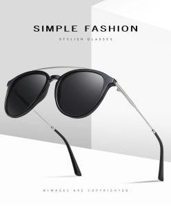 New Tr Polarized Half Round Frame Sunglasses Retro Sunglass Factory
