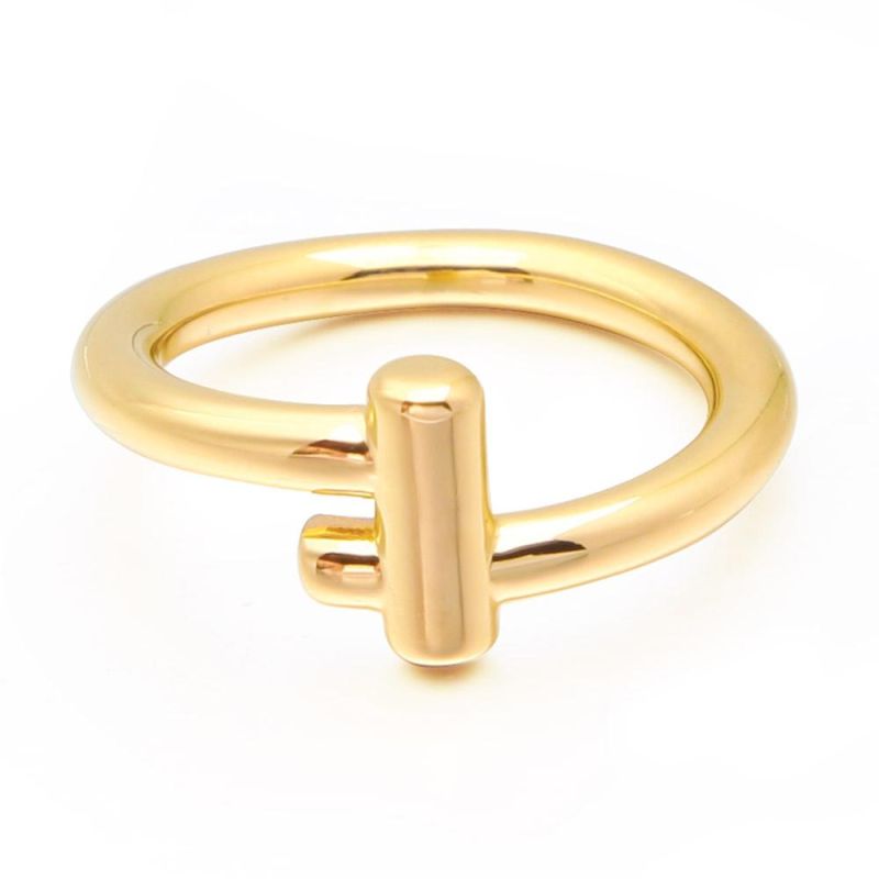 Wholesale Brass Adjustable Luxury Pearl Rings Jewelry Women Solid Gold Opening Ring
