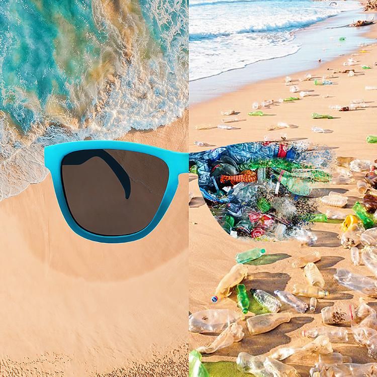 2022 Newest Recycled Plastic Fashion Sunglasses Square Frame Sunglasses for Men and Women