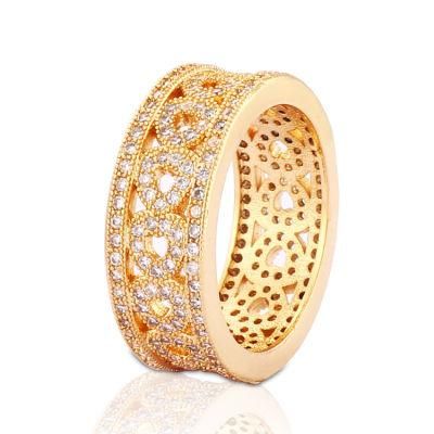 14K 18K Gold Plated Fashion Wedding Engagement Jewelry Stainless Steel Silver Man Finger Rings Design
