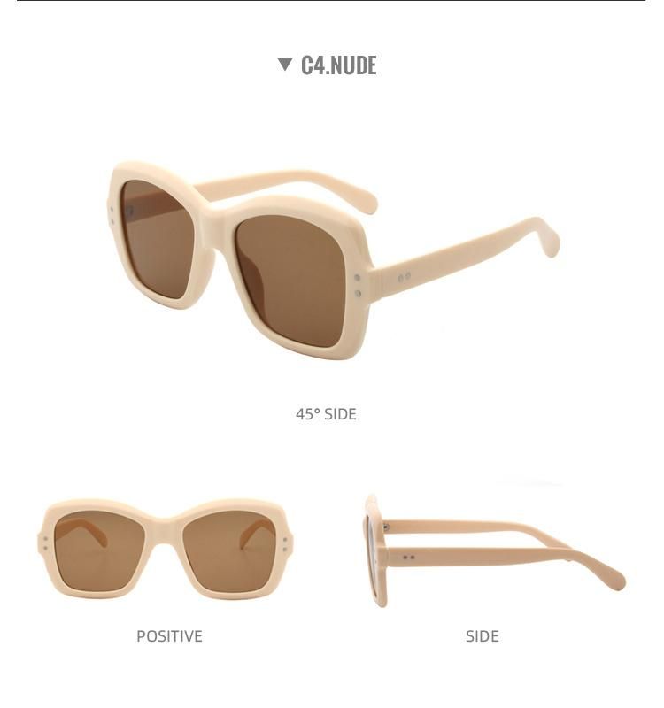2022 Sunglasses for Women Designer Newest Trending Big Frame Sun Glasses Shades