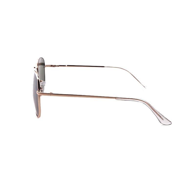 Metal with Bar Smoke Lense Silver Kids Sunglasses