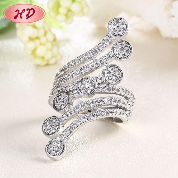 18K Gold Plated Wedding Rings Jewelry Women, Latest Gold Rings Design for Women