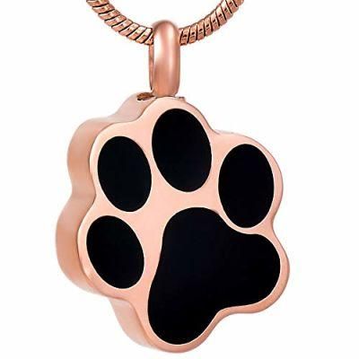 Fashionable Charm Can Open Urn Pet Paw Bottle Pendant