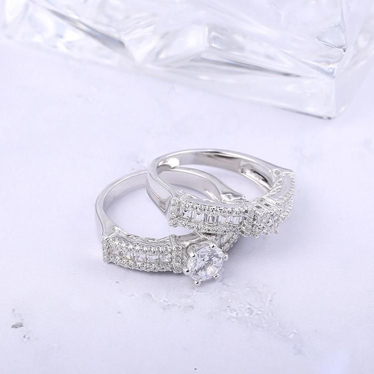 Fashion Accessories 925 Silver Elegant Luxury Jewellery Cubic Zirconia Moissanite Fashion Jewelry New Style Fine Ring