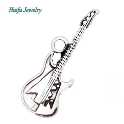 Casting Souvenir Handmade Metal Guitar Pendant