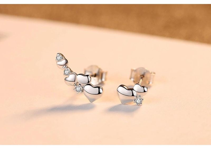 Earring Jewelry Set in Ear Stud with Rhinestone Earring