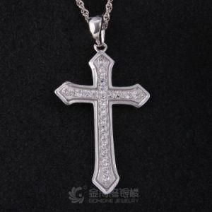 New CZ Cross Jewelry Pendant in Sterling Silver 925