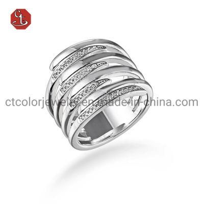 Fashion Jewelry Sterling 925 Silver Rings Copper Rings for Women