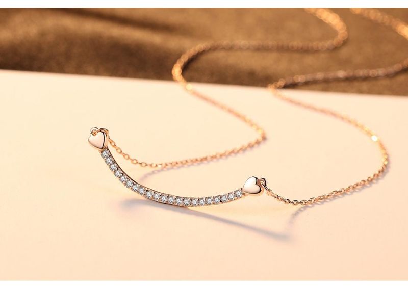 Korean Edition S925 Silver Necklace Female Collarbone Chain