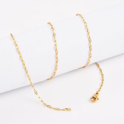 New Fashion Design 316L Stainless Steel Silver Lip Chain Lady Bracelet Anklet Necklace Jewelry