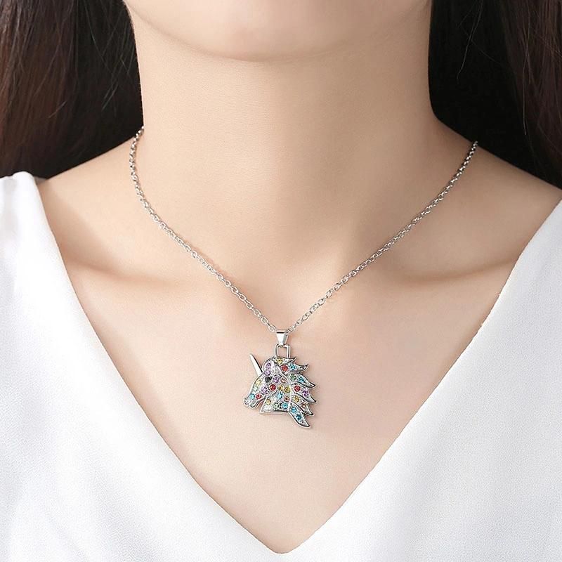 Lovely Sweet Lady Pendant Clavicle Chain Necklace