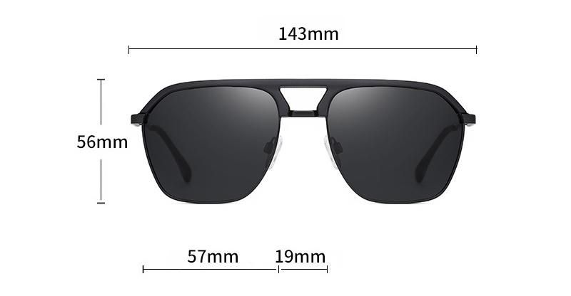 New Unisex Fashion Polarized Sunglasses Frame Glasses Driving Metal Men Tr90 3340