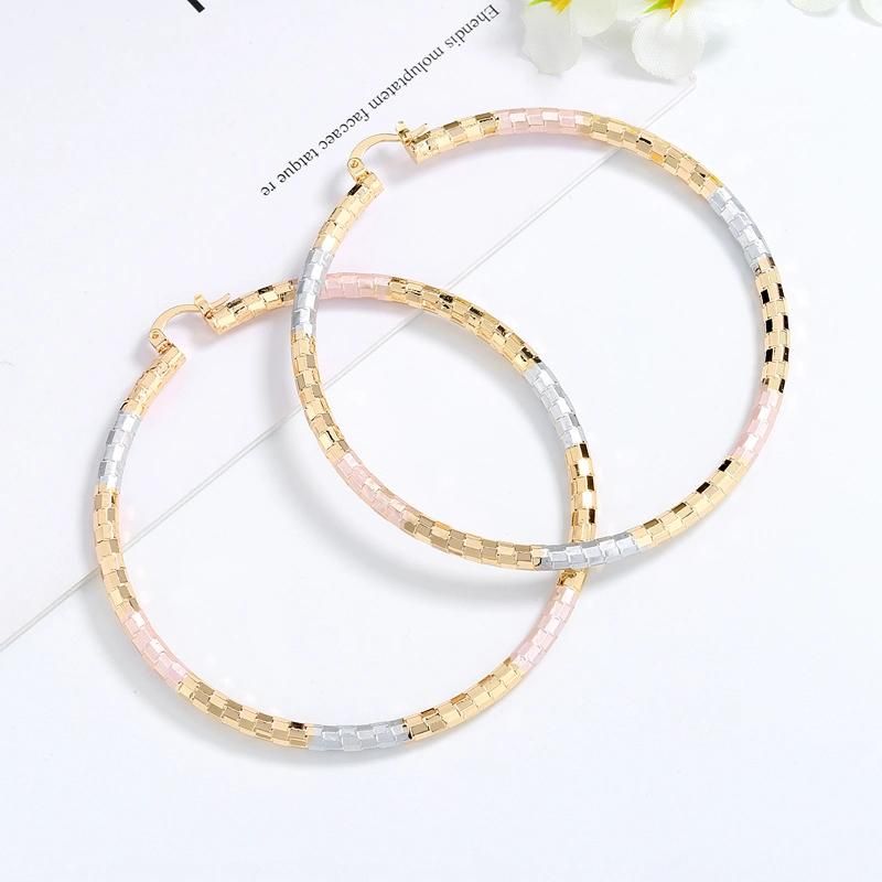 2020 New Fashion Design 18K Gold Plated Oversized Hoop Earings for Women Jewelry