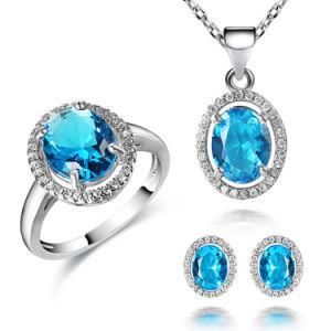 Imitation Bridal 925 Sterling Silver Wedding Jewellery Silver Fashion Jewelry