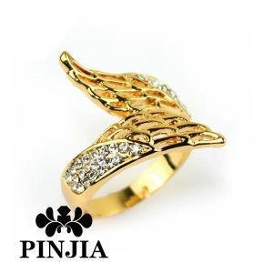 Gold Colour Wing Ring Fashion Jewelry
