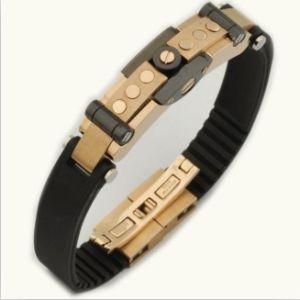 Leather Stainless Steel Bracelet (BC8778)