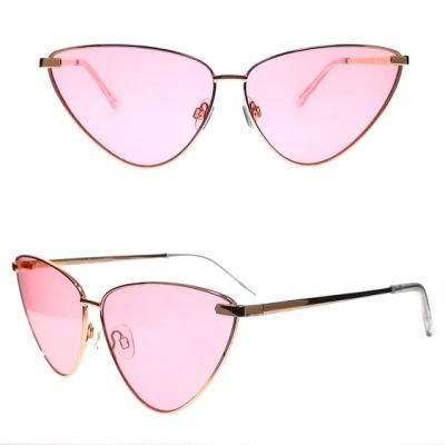 Large Triangle Frame Metal Fashion Sunglasses