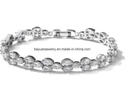 Bridal Bracelet Wedding Jewelry Cubic Zirconia Wedding Bracelet White Crystal Tennis Bracelet CZ Bridesmaid Gift