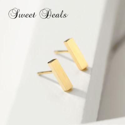 Stainless Steel Stud Earrings Female Punk Geometric Earrings