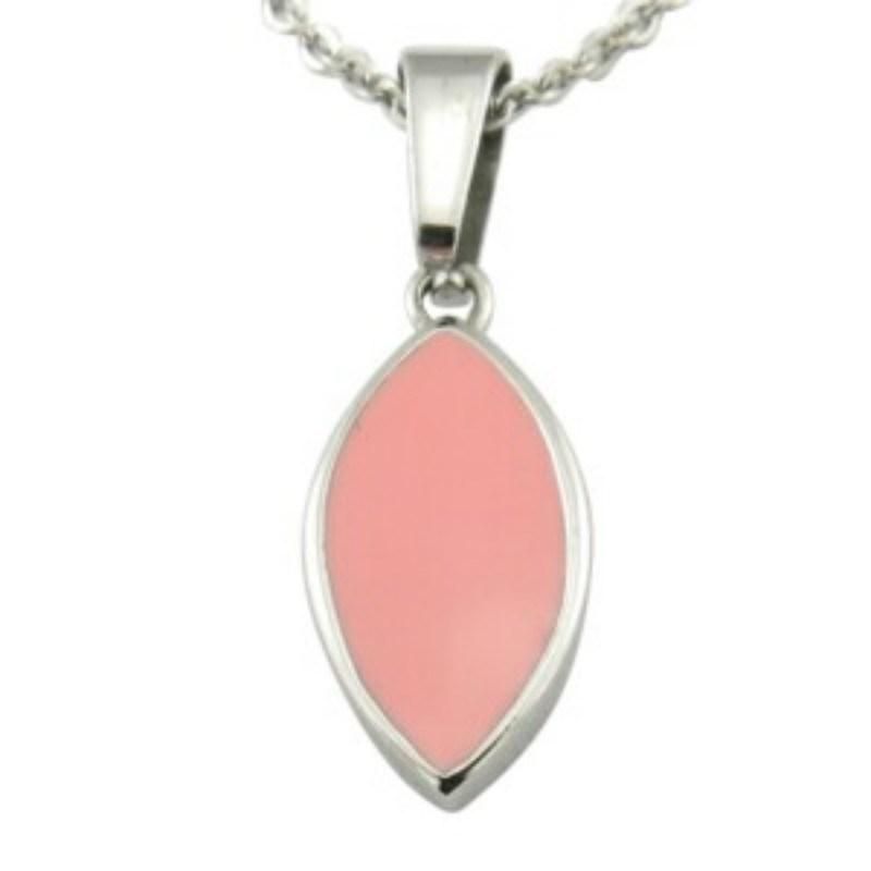 Glue Crystal Oval Lady Leaves Necklace