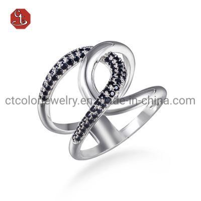 Twisted Silver Rings Fine Jewelry Fashion Brass or Sterling 925 Silver Ring