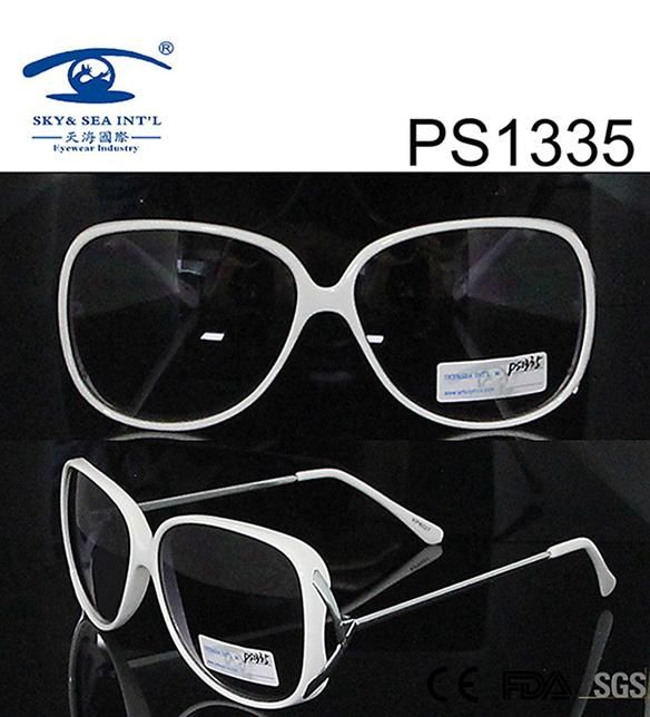 Fashion White Slim Children Kid Plastic Sunglasses (PS1335)