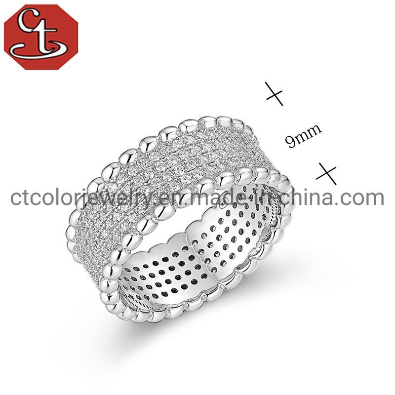 Fashion Jewelry High Quality 925 Sterling Silver Ring Wedding Rings