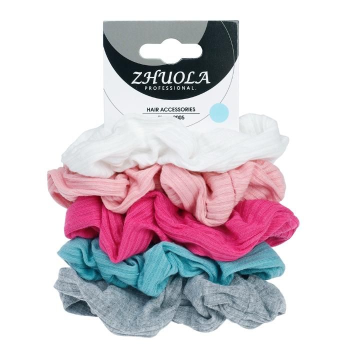 Elastic Fabric Hair Scrunchies Set for Girls