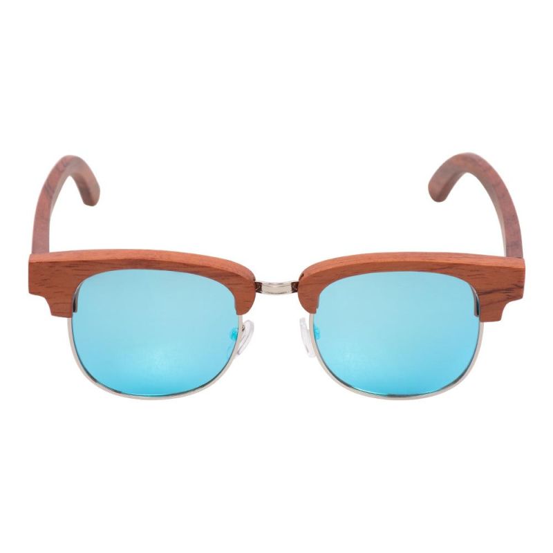 Wholesale UV400 Resistance Wood Frame Sunglasses