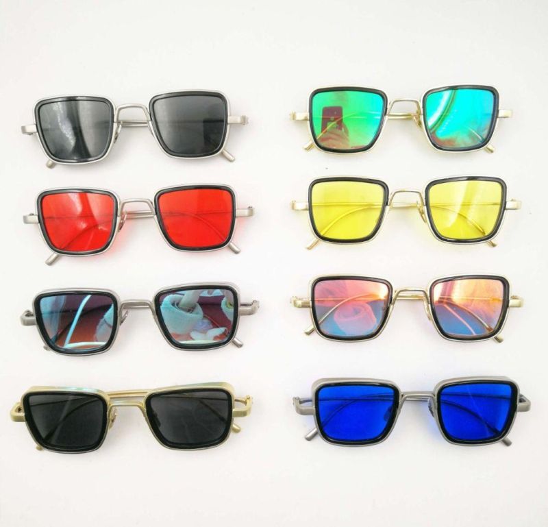 2020 New Arrival Glasses with Revo Square Metal Frame Custom Polarized Fashion Trendy Kabir Singh India Famous Zinc Sunglasses Ks1800