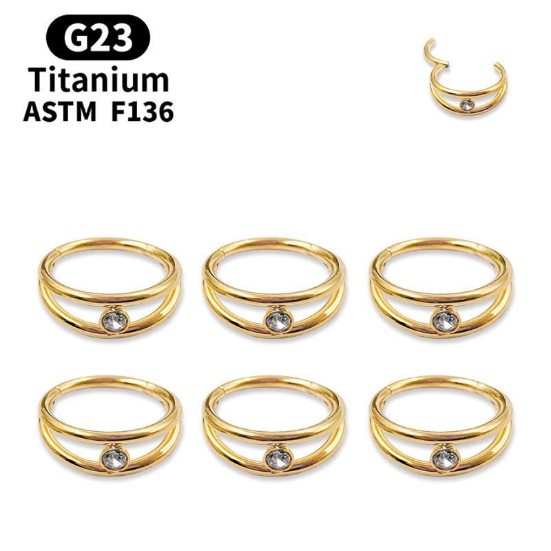 Titanium Earring Hoop Hinged Septum Rings and Nose Rings Hoops for Women Men