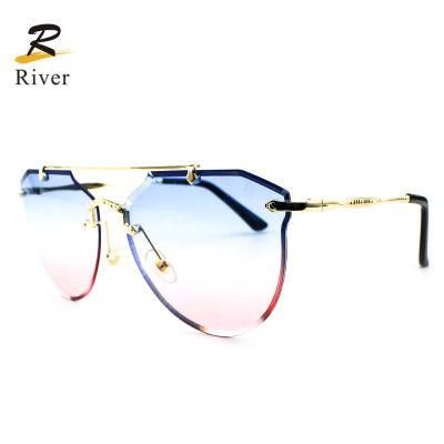 New Custom Wholesale Metal Frame Women Sunglasses