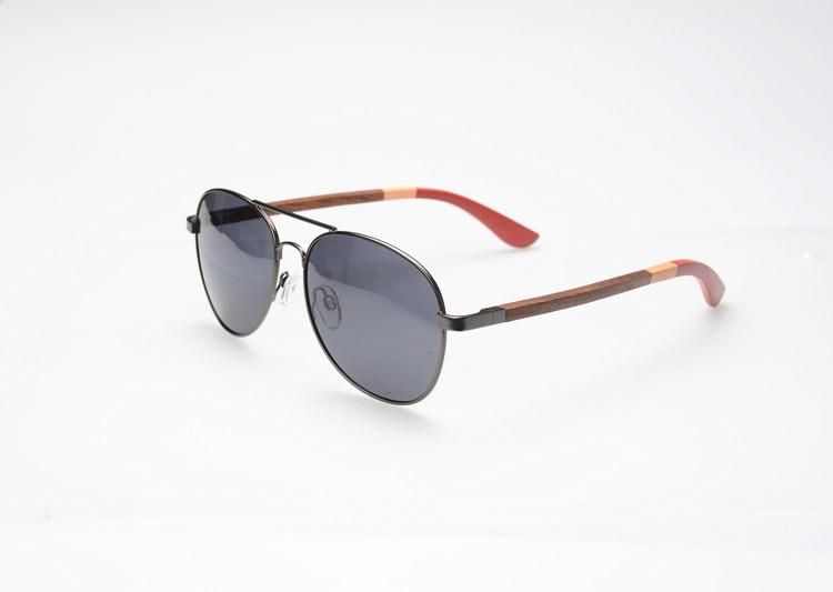 The Best Sale Metal Polarized Unisex Wooden Sunglasses