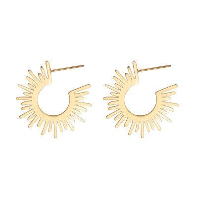Hot Selling Stainless Steel Jewelry Sunshine Style Earrings