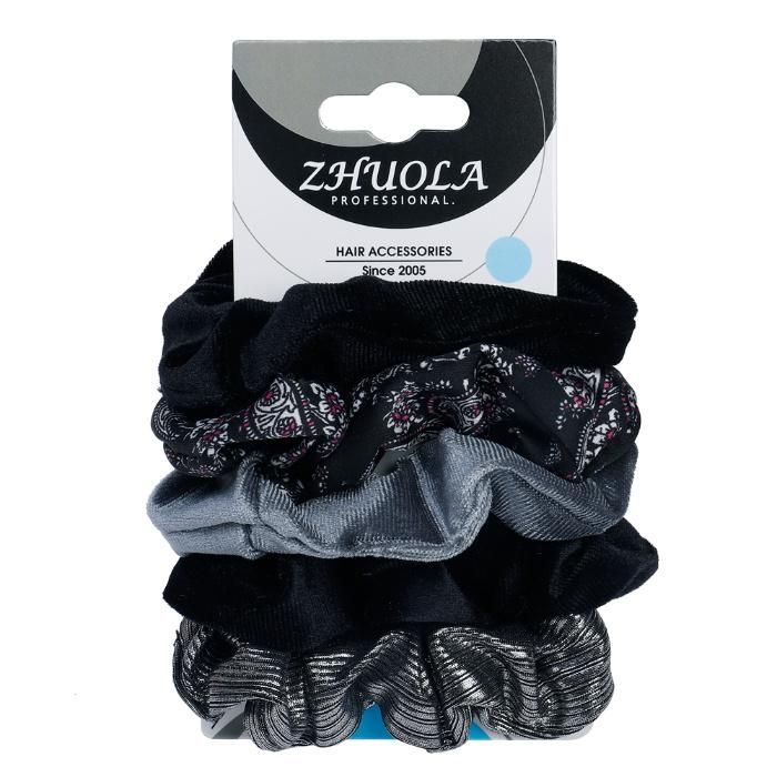 Elastic Fabric Hair Scrunchies Set for Girls