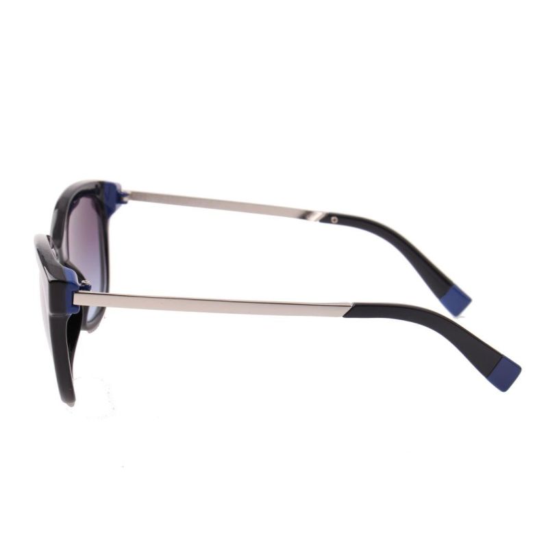 2018 Hot Selling Fashion Women Sunglasses with Metal Temple